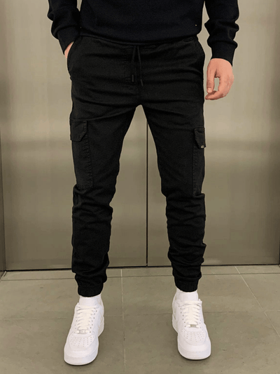 Laurent | Herre Denim Jeans Slim Fit Cargo Joggers Mænd Bukser