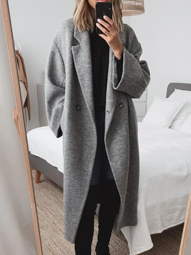 Emma I Stylish Oversized Vinterfrakke Dame Frakke Lang