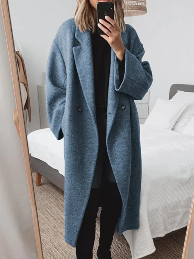 Emma I Stylish Oversized Vinterfrakke Dame Frakke Lang