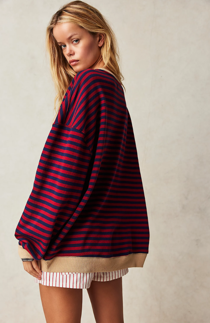 Mare - Oversized Sweater Striped Trøje