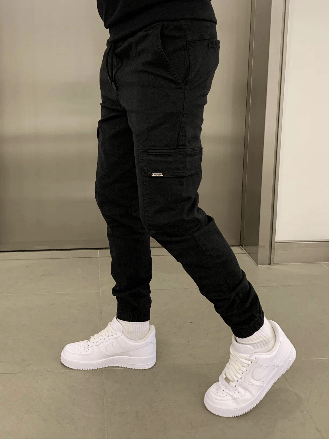 Laurent | Herre Denim Jeans Slim Fit Cargo Joggers Mænd Bukser