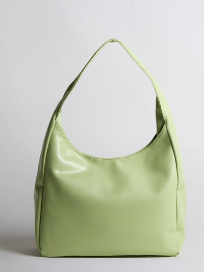 Minimalistisk Vegan Læder Hobo Skuldertaske