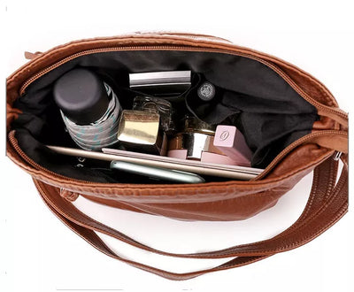 Eleganza Duratura di Zoe – Holdbar Læder Skuldertaske