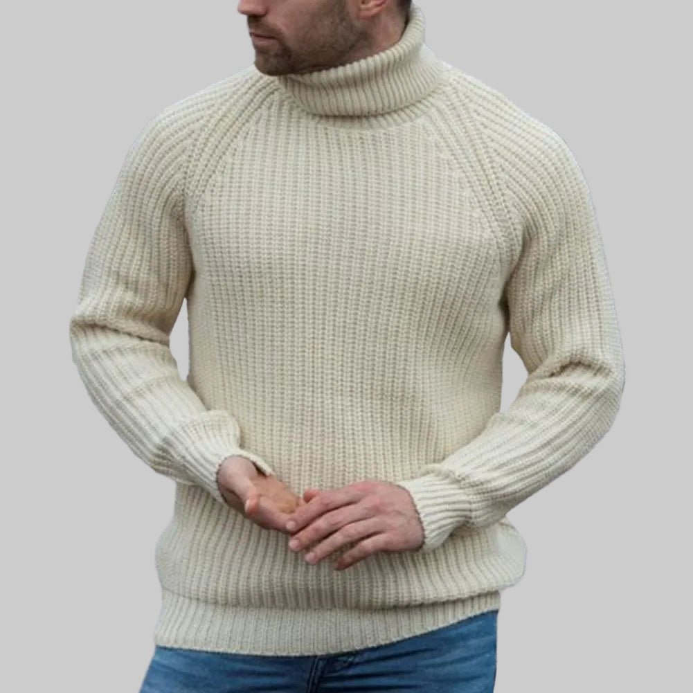 Icoon | Herre rullekrave trøje – langærmet uld sweater til vinter