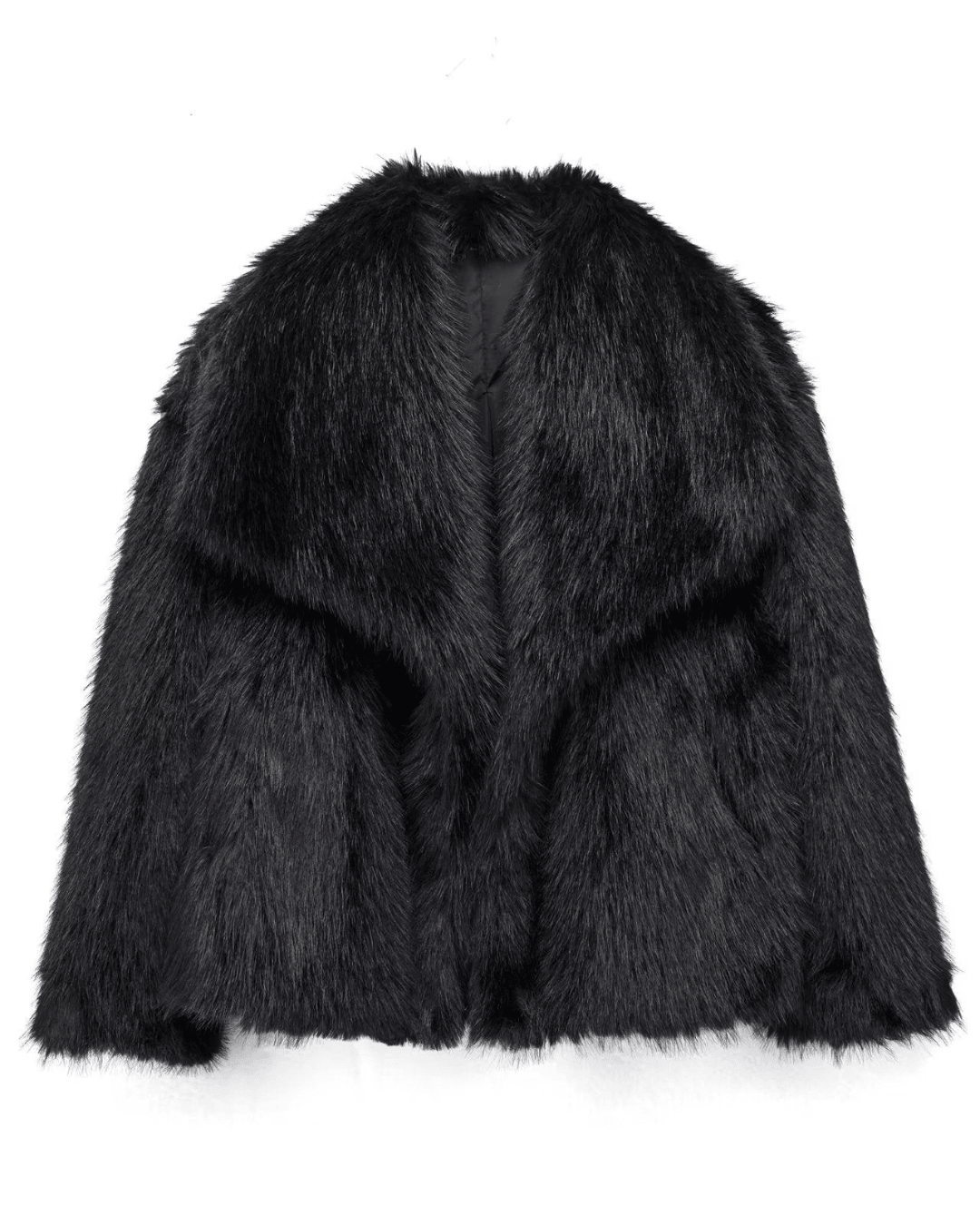 Elegant Oversized Vinterjakke til Dame i Faux Fur Jakke