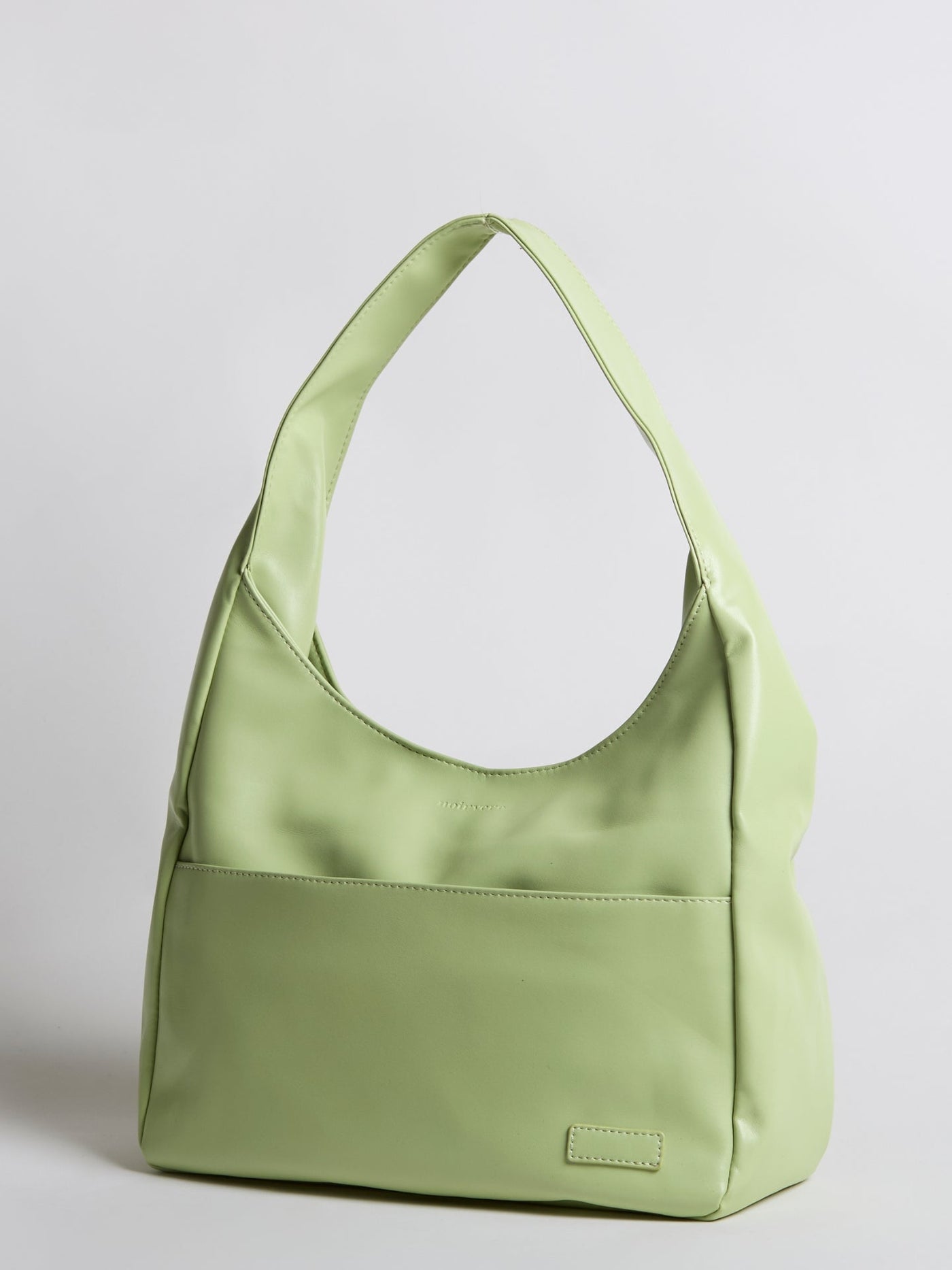 Minimalistisk Vegan Læder Hobo Skuldertaske