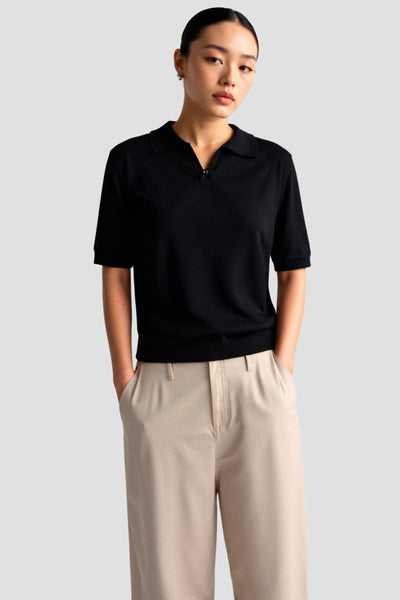 Kortærmet Polo Shirt Dame Top