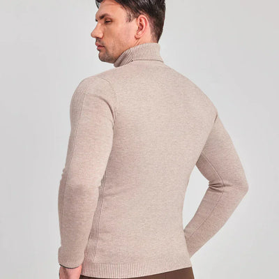 Blaine | Klassisk herre rullekrave trøje – elegant uld sweater