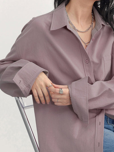 Mara - Oversized Dame Bluse Casual Elegant og Alsidig