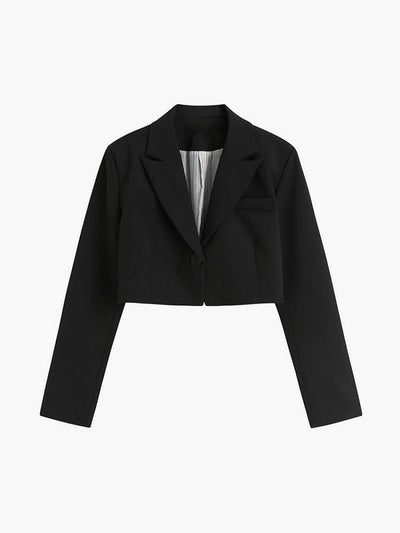 Selina | Chic Cropped Blazer Til Dame - Perfect for Office Wear