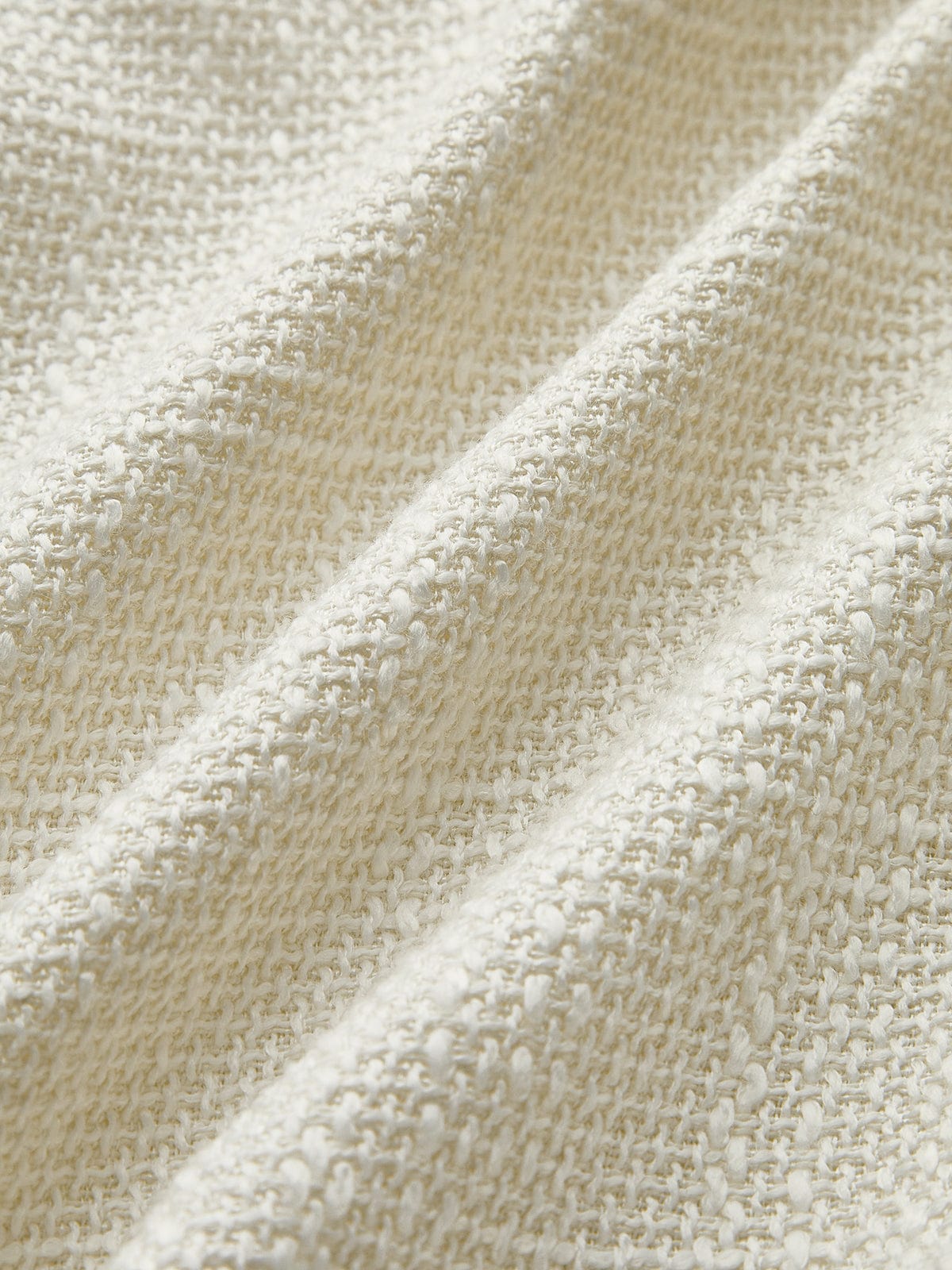 Silke | Elegant Hvid Tweed Blazer med Sorte Satin Bånd Blazer Dame