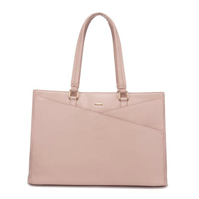 Elegant Borsa Tote i Lilla Læder – Laptop Taske