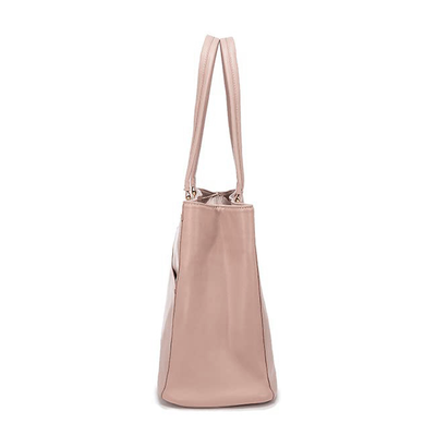 Elegant Borsa Tote i Lilla Læder – Laptop Taske
