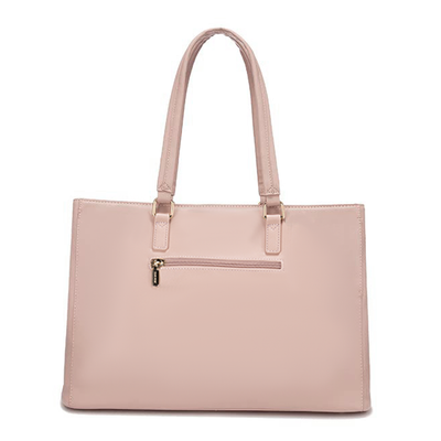 Elegant Borsa Tote i Lilla Læder – Laptop Taske