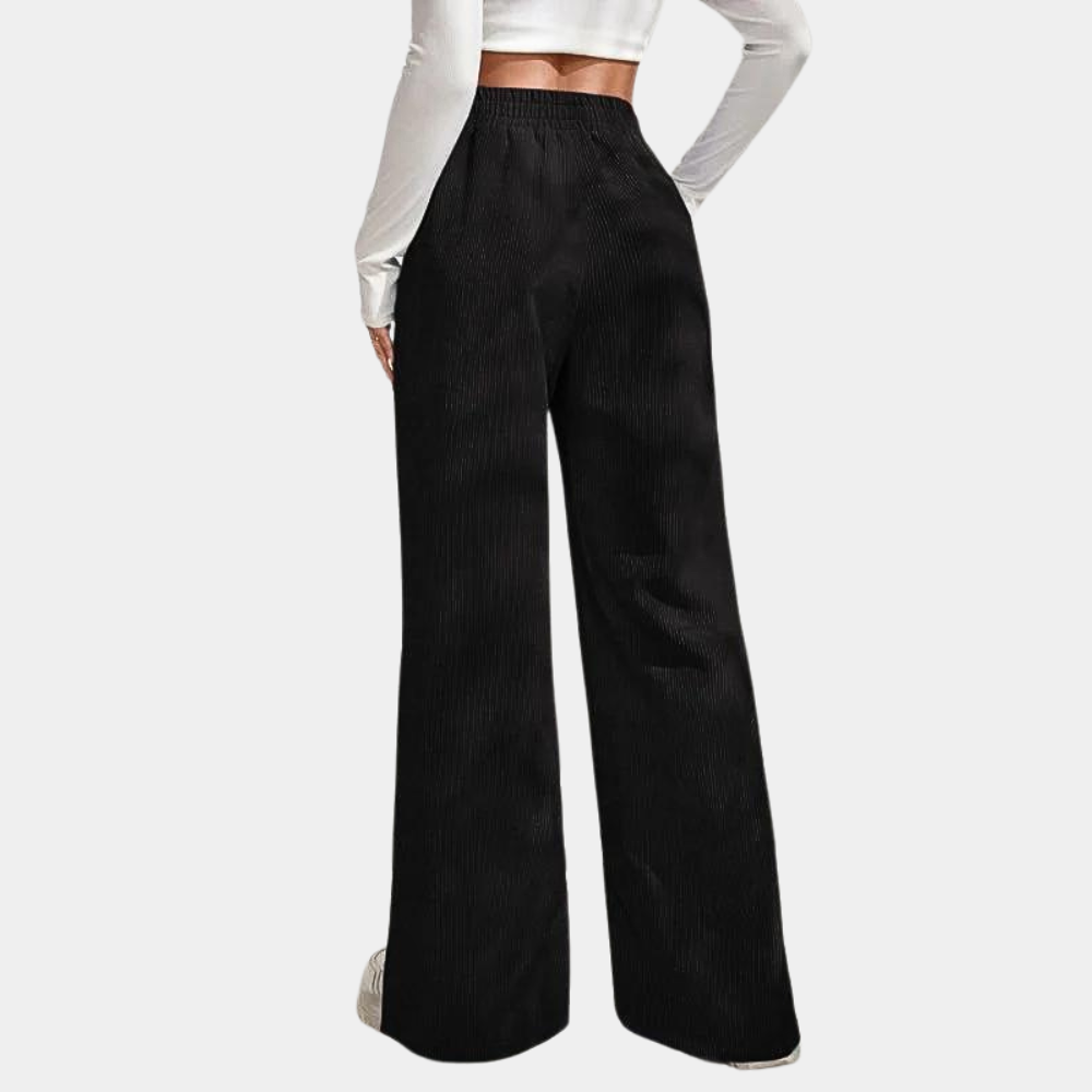 Clara™ Women's Ribbed Velour Lounge Pants Bukser Dame