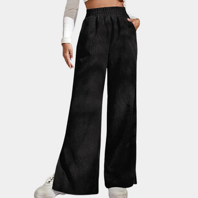 Clara™ Women's Ribbed Velour Lounge Pants Bukser Dame