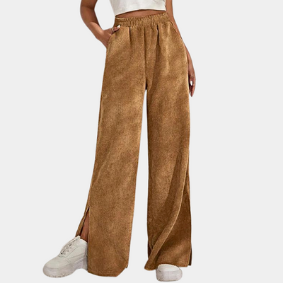 Clara™ Women's Ribbed Velour Lounge Pants Bukser Dame