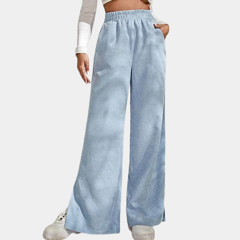 Clara™ Women's Ribbed Velour Lounge Pants Bukser Dame