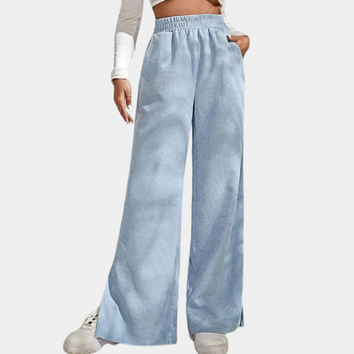 Clara™ Women's Ribbed Velour Lounge Pants Bukser Dame