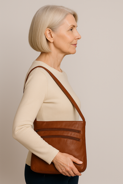 Eleganza Duratura di Zoe – Holdbar Læder Skuldertaske