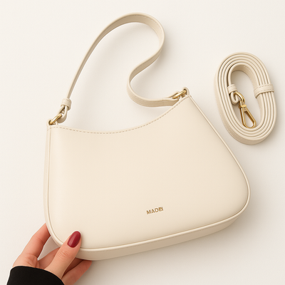 Justerbar PU Læder Skuldertaske – Elegant og Praktisk