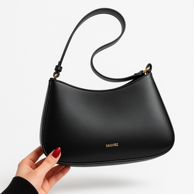 Justerbar PU Læder Skuldertaske – Elegant og Praktisk