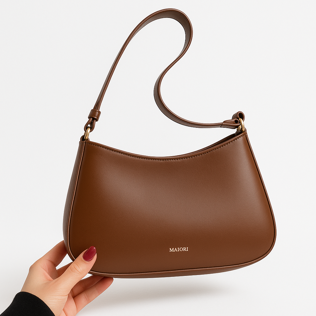 Justerbar PU Læder Skuldertaske – Elegant og Praktisk