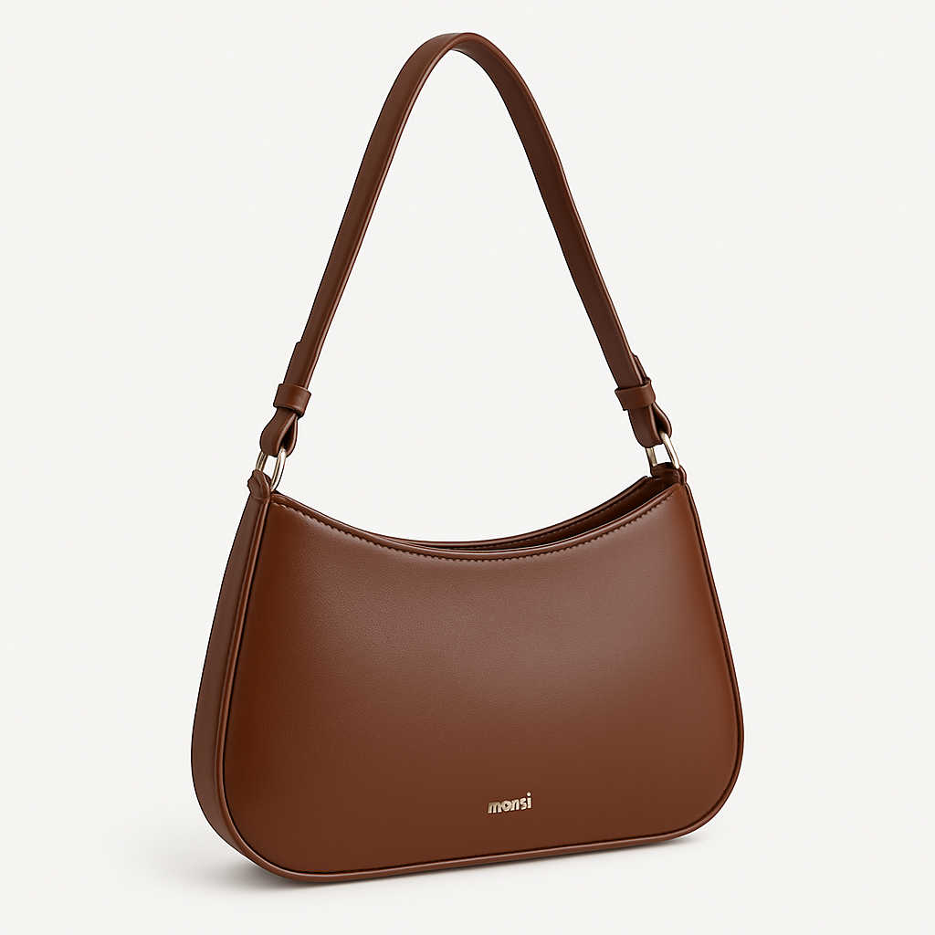 Justerbar PU Læder Skuldertaske – Elegant og Praktisk