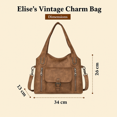 Fascino Vintage af Elise – Syntetisk Læder Skuldertaske