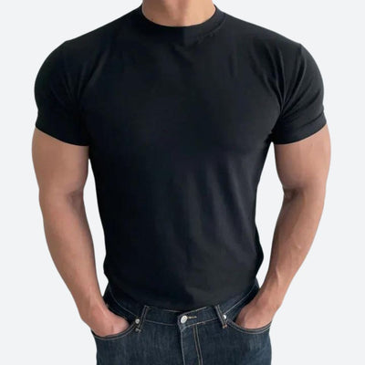 Niels | Herre rundhals t-shirt – klassisk ensfarvet basic shirt