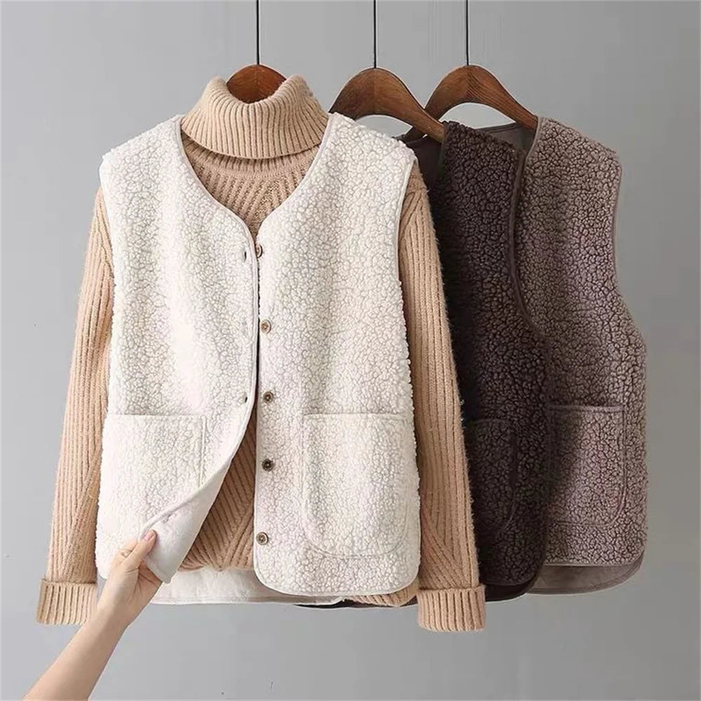 Luna® | Varm cardigan til efterår & vinter – Fleece Dame