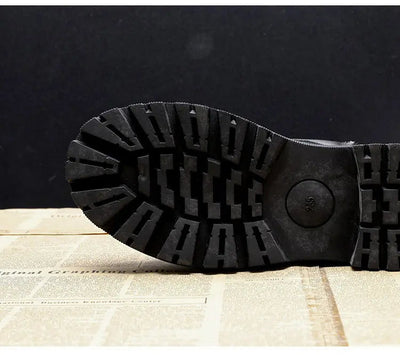 Lia | Læder støvler sort ankelstøvler vinterstøvler støvler med hæl