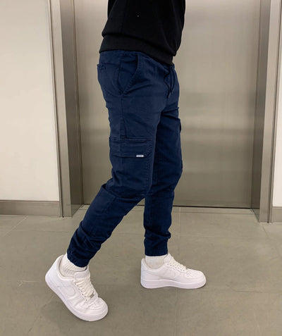 Laurent | Herre Denim Jeans Slim Fit Cargo Joggers Mænd Bukser