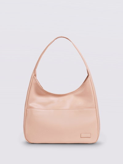 Minimalistisk Vegan Læder Hobo Skuldertaske