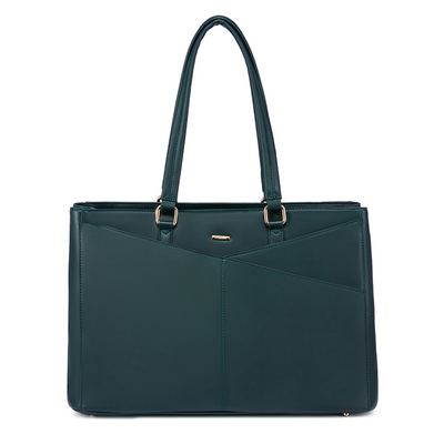Elegant Borsa Tote i Lilla Læder – Laptop Taske