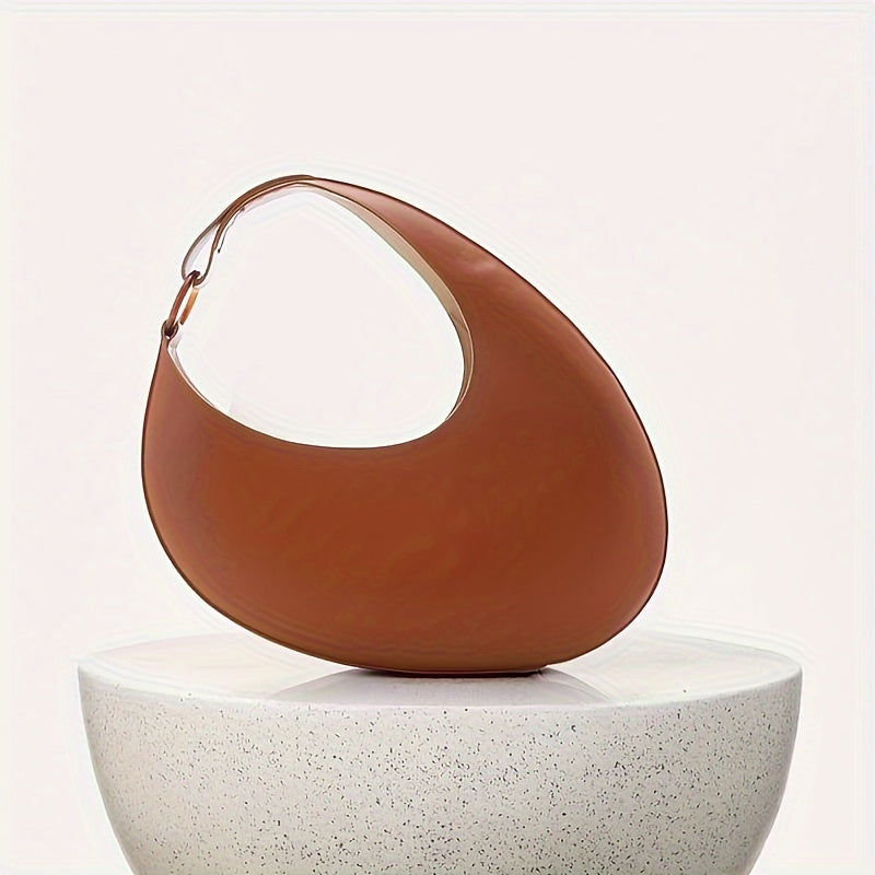 Borsa Hobo i Ensfarvet Læder – Moderne Minimalistisk Design fra Liva