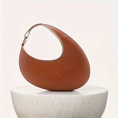 Borsa Hobo i Ensfarvet Læder – Moderne Minimalistisk Design fra Liva