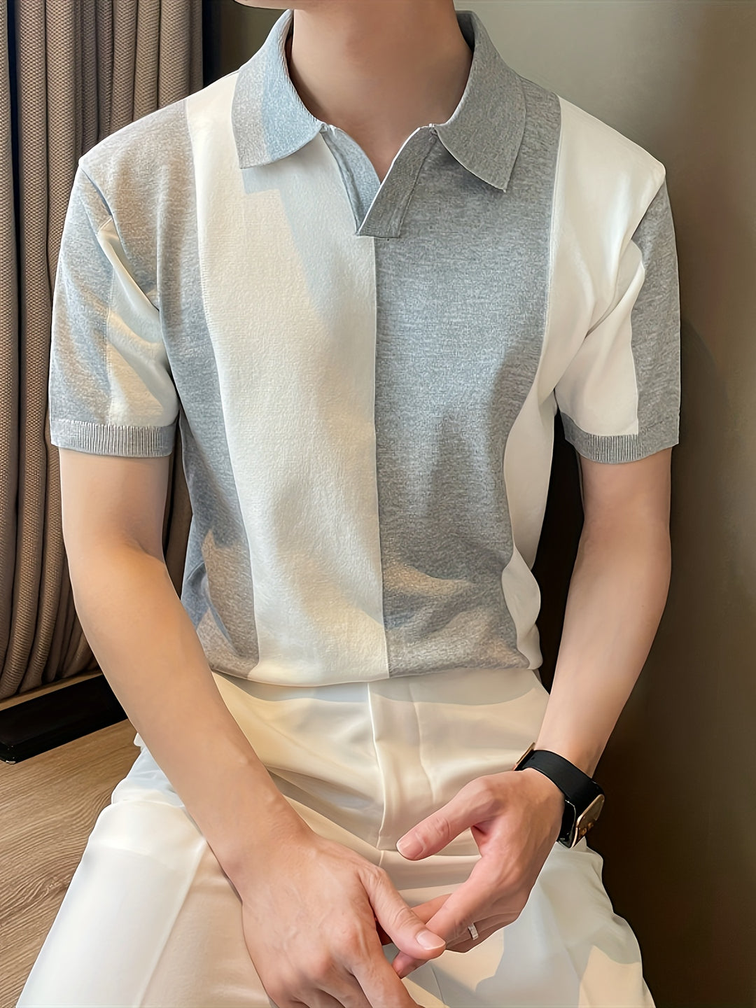 Forrest | Elegant åndbar polo til mænd – slim fit polo i bomuld