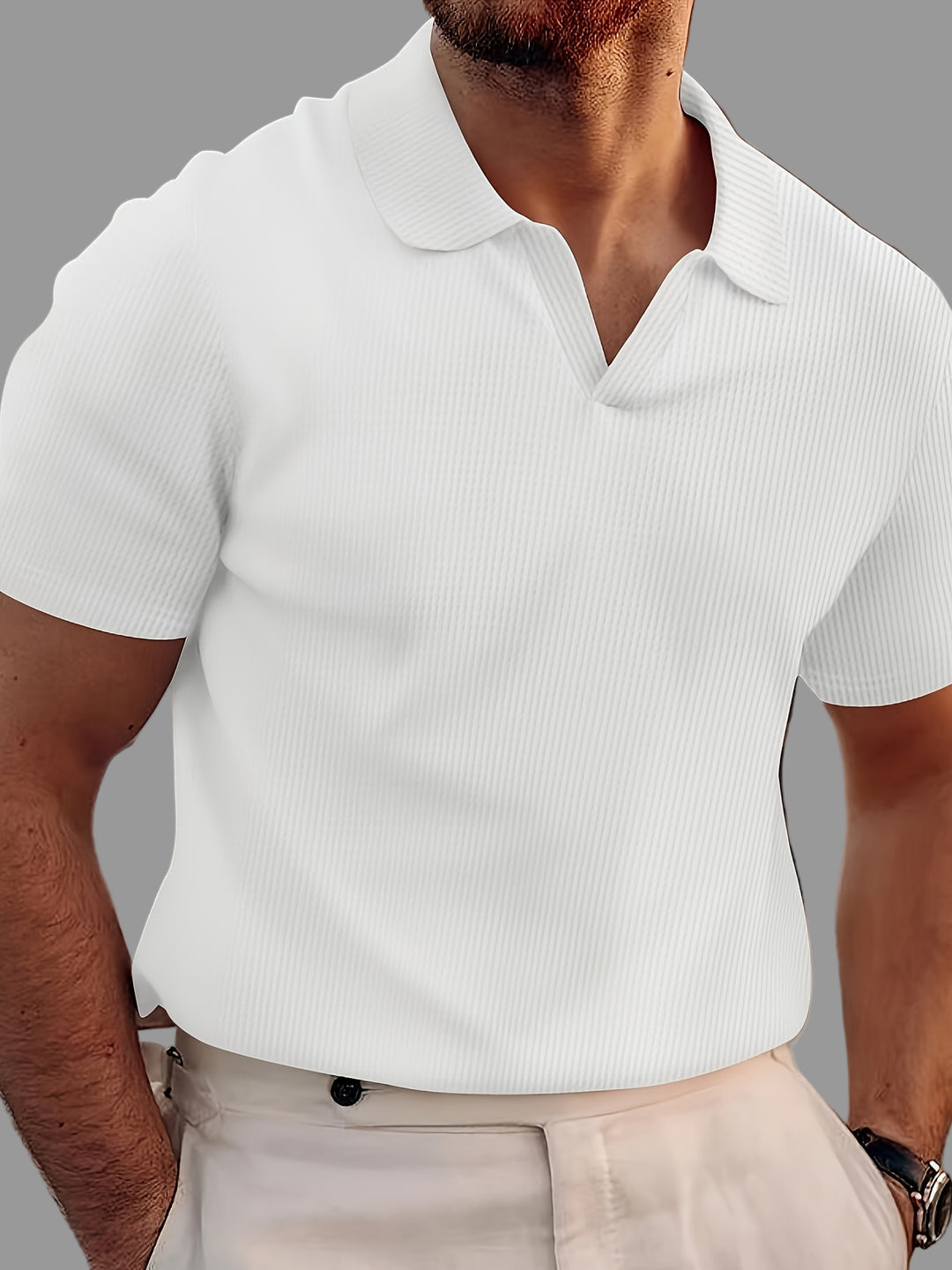 Aaron | Casual herre polo – stilren slim fit kortærmet poloshirt