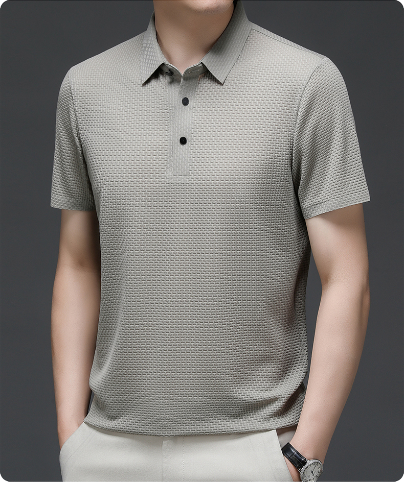 Miles | Elegant stribet herre polo – slim fit poloshirt til mænd