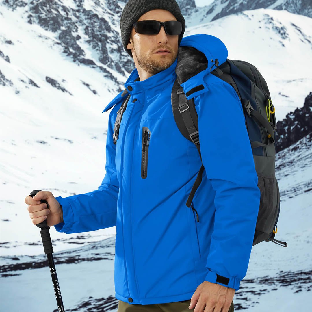 Tobias | Stilfuld Vinterjakke Vindafvisende Fleece foret Jakke Herre